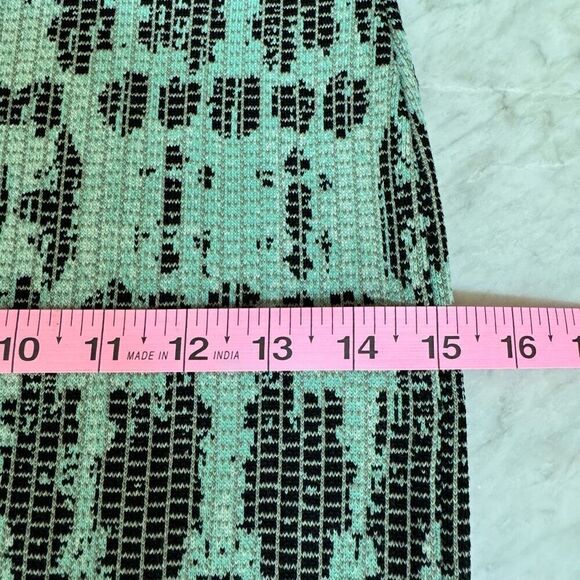 BCBGMAXAZRIA KELLY GREEN SCARLET INK-BLOCK SKIRT size M NWOT - Picture 7 of 9